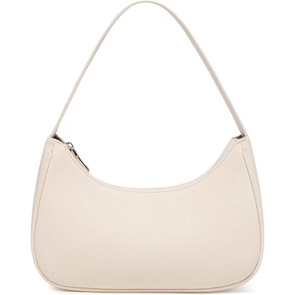 UNBRAND Handbags - Women Lychee Pattern Beige Imported Fashion Mini Clutch Underarm Mini Tote Bag